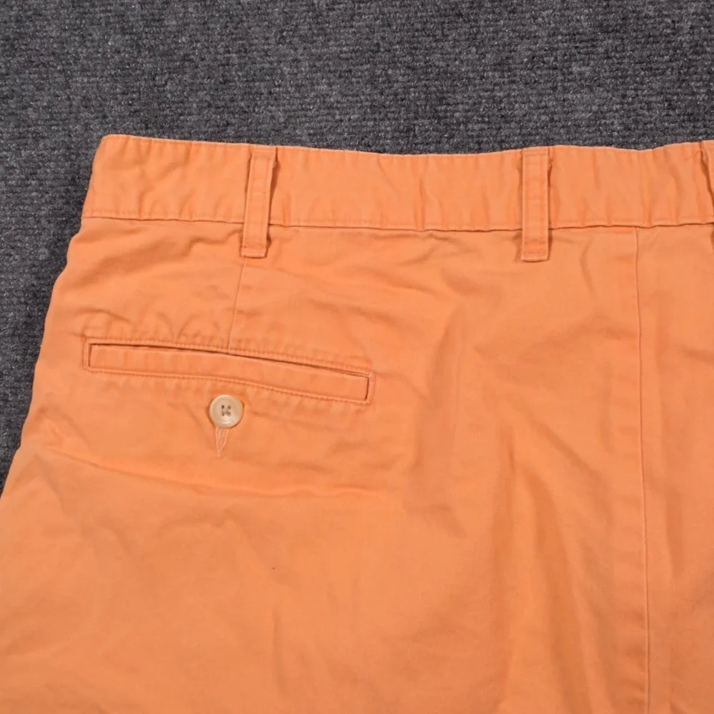 Bills Khakis Parker Shorts Mens 42 Orange Standard Fit Chino Flat Front USA Made